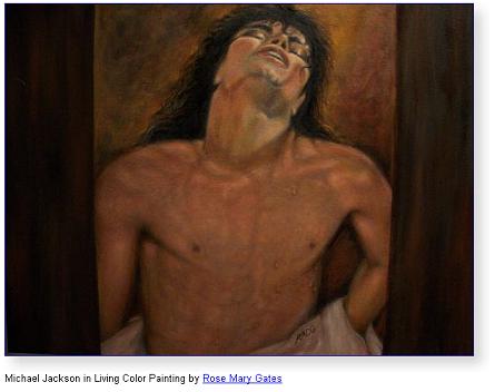 Michael Jackson in Living Color Painting by Rose Mary Gates